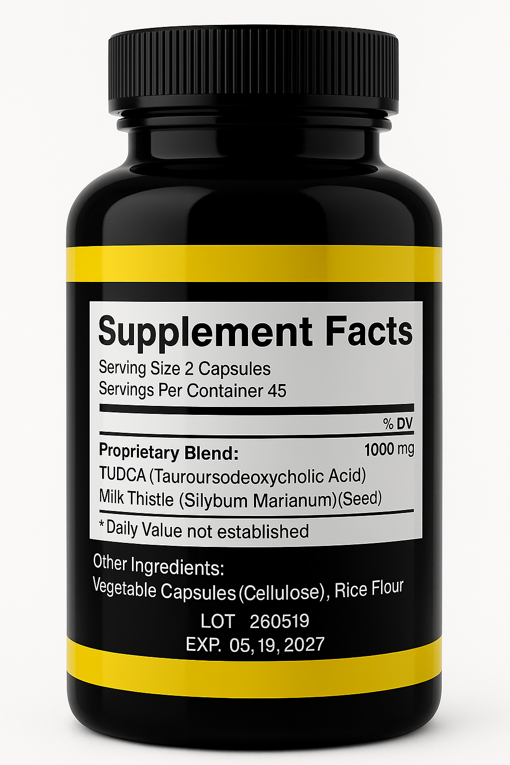 Tudca+ Milk Thistle 1000mg 90 Caps Vegan Friendly