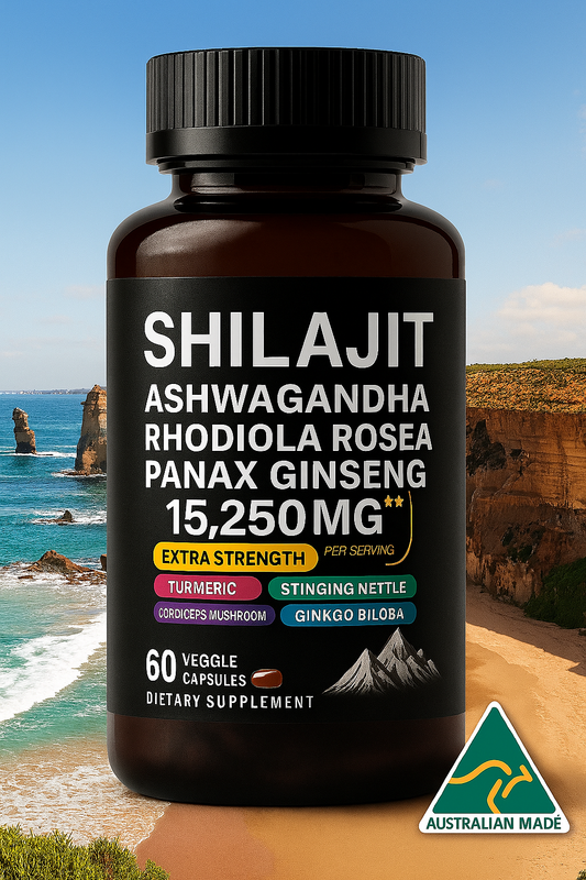 Pure Himalayan Shilajit 60 Caps – Fulvic Acid + 85 Trace Minerals