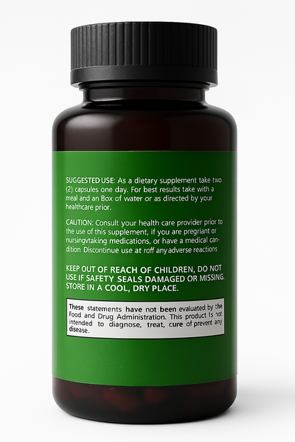 Mushroom Complex 5-in-1 Lions Mane Turkey Tail Reishi Cordyceps Chaga – 60 Caps